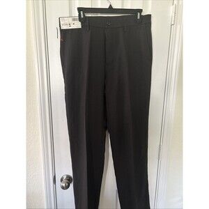 Haggar H26 Flex Series Slim Fit Dress Pants Mens 34x32 Black Checkered